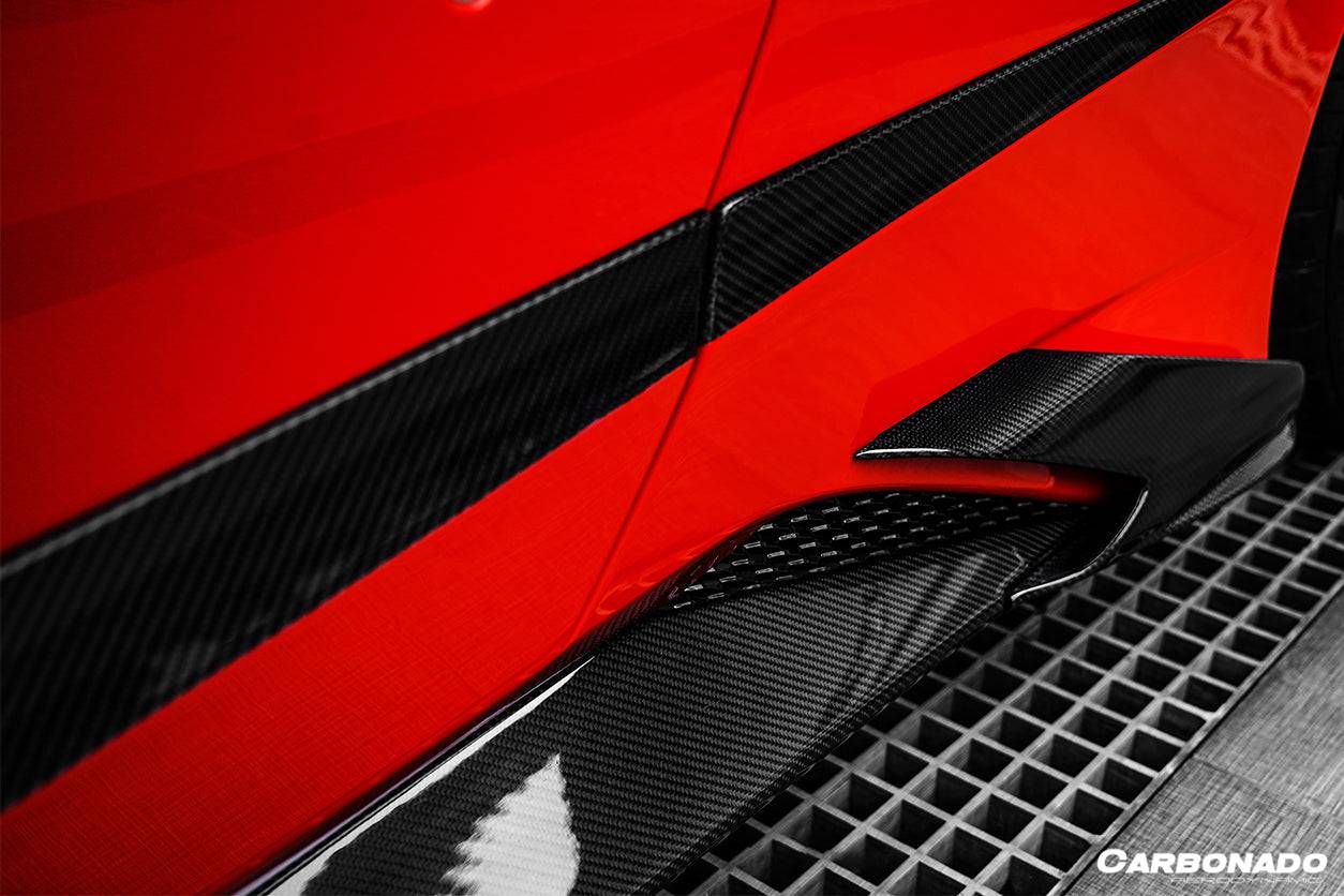 Faldones laterales de fibra de carbono para Ferrari 488 GTB y Spider MSY (2015-2019)