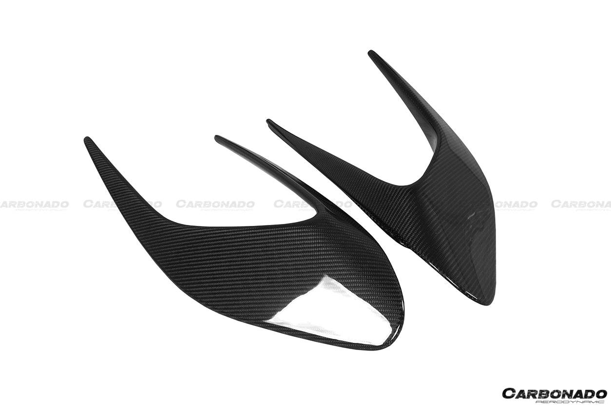 Carbonado 2015-2019 Ferrari 488 GTB Spider MSY Style Carbon Fiber Side Air Intake Flaps
