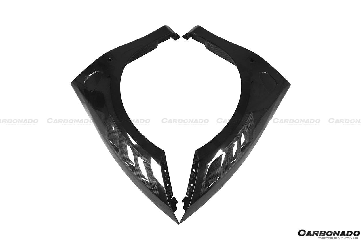 Carbonado MSY Style Part Carbon Fiber Front Fender | 2015-2019 Ferrari 488 GTB Spider