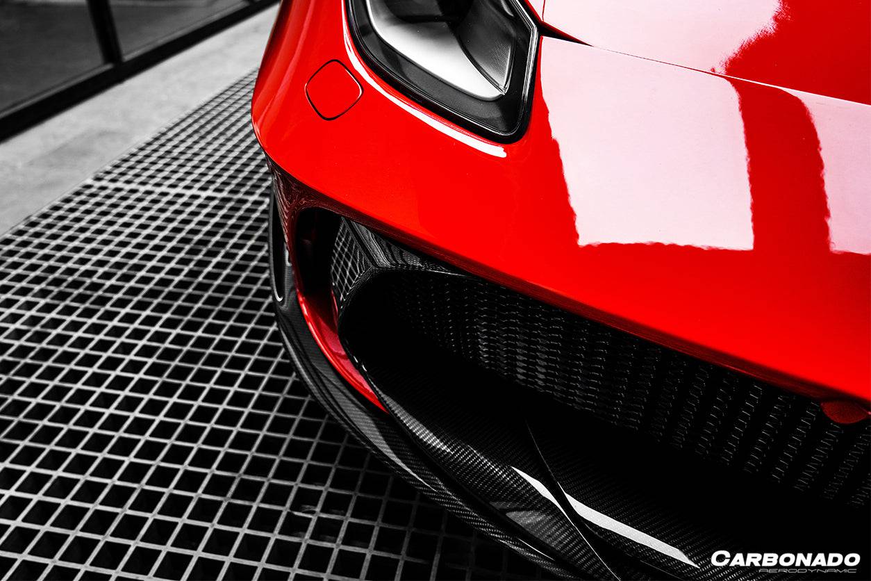 Carbonado 2015-2019 Ferrari 488 GTB Spider MSY Style Part Carbon Fiber Front Bumper