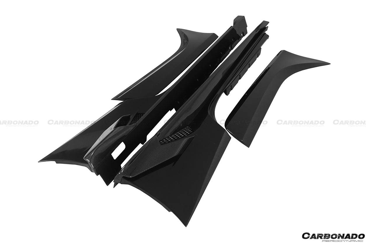 Faldones laterales de fibra de carbono para Ferrari 488 GTB y Spider MSY (2015-2019)