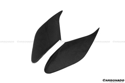Aletas de admisión de aire laterales de fibra de carbono estilo Ferrari 488 GTB Spider y F8 MSY Carbonado 2015-2024