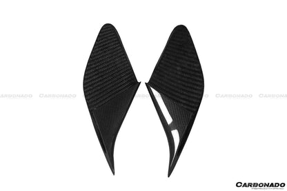 Aletas de admisión de aire laterales de fibra de carbono estilo Ferrari 488 GTB Spider y F8 MSY Carbonado 2015-2024