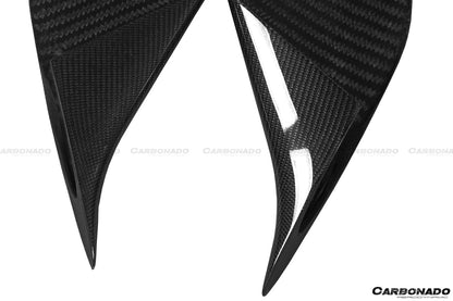 Aletas de admisión de aire laterales de fibra de carbono estilo Ferrari 488 GTB Spider y F8 MSY Carbonado 2015-2024