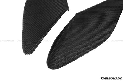 Aletas de admisión de aire laterales de fibra de carbono estilo Ferrari 488 GTB Spider y F8 MSY Carbonado 2015-2024