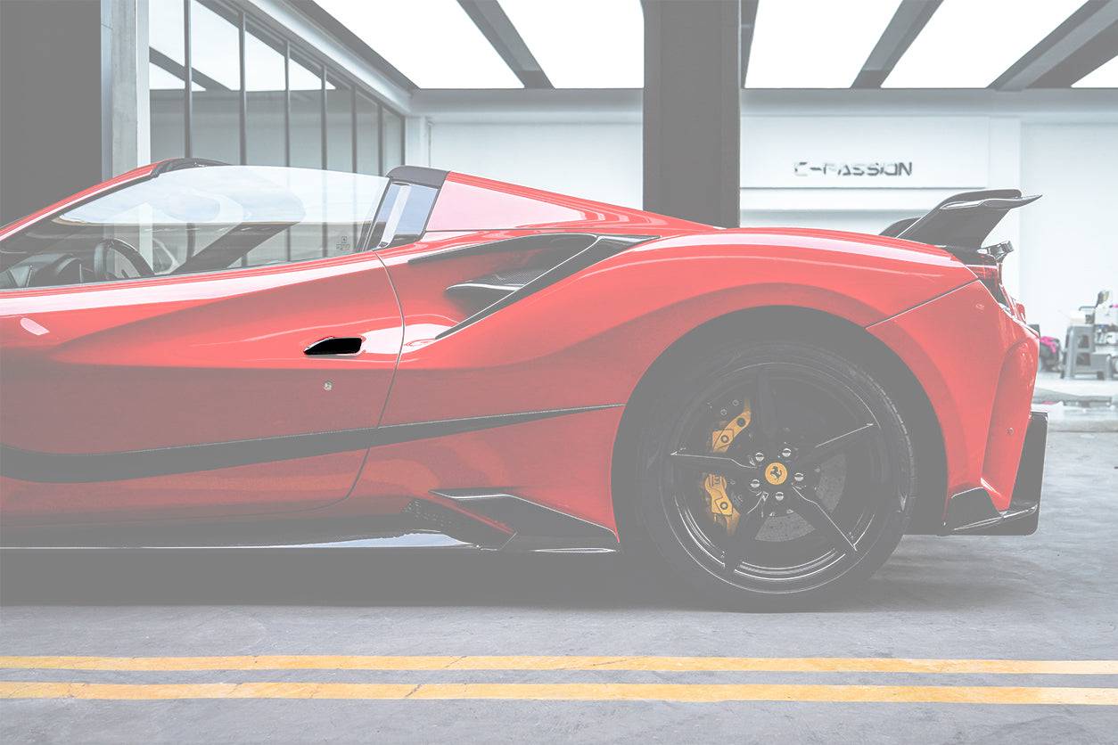 Carbonado MSY Style Carbon Fiber Door Handle | 2015-2019 Ferrari 488 GTB & Spider