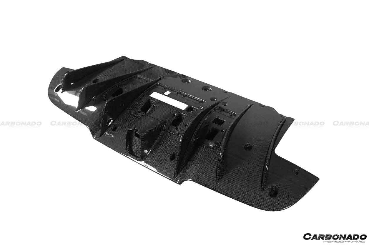 Difusor trasero de fibra de carbono estilo OE para Ferrari 488 GTB Spider Carbonado 2015-2020