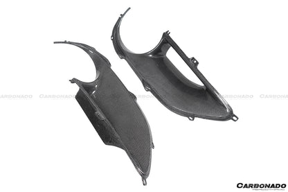 Cubiertas de fibra de carbono seca para luces traseras satelitales Ferrari 488 GTB Spider OE Style Carbonado 2015-2020