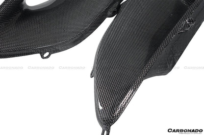 Cubiertas de fibra de carbono seca para luces traseras satelitales Ferrari 488 GTB Spider OE Style Carbonado 2015-2020