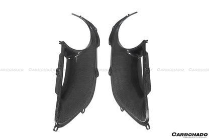 Cubiertas de fibra de carbono seca para luces traseras satelitales Ferrari 488 GTB Spider OE Style Carbonado 2015-2020