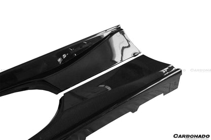 Carbonado 2015-2020 Ferrari 488 GTB Spider OE Style Carbon Fiber Side Skirts