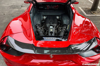 Alerón de maletero de fibra de carbono estilo Ferrari 488 GTB VRS Carbonado 2015-2020