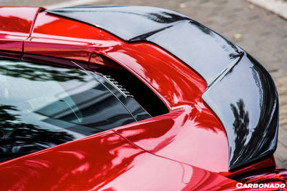 Alerón de maletero de fibra de carbono estilo Ferrari 488 GTB VRS Carbonado 2015-2020