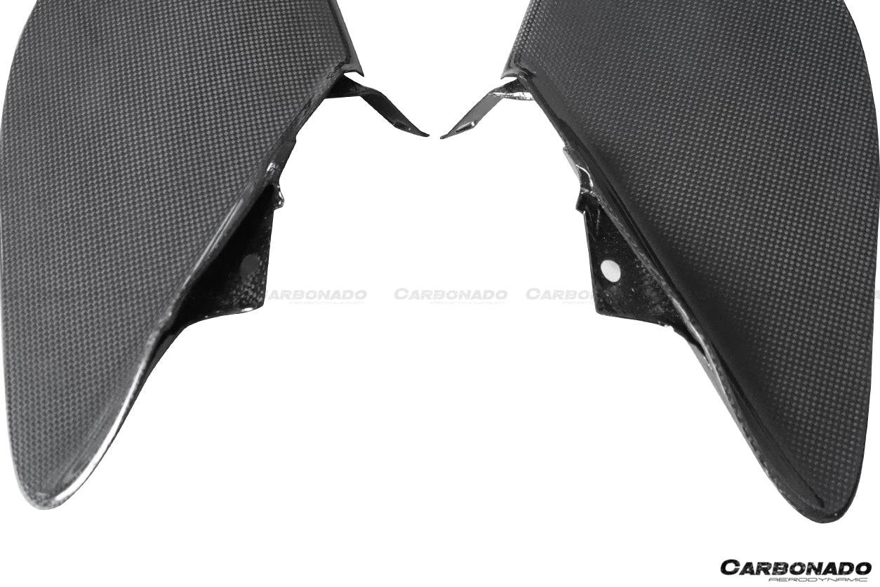 Carbonado 2015-2020 Ferrari 488 GTB Spider OE Style Dry Carbon Fiber Side Air Intake Fins