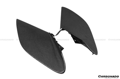 Carbonado 2015-2020 Ferrari 488 GTB Spider OE Style Dry Carbon Fiber Side Air Intake Fins