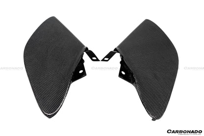 Carbonado 2015-2020 Ferrari 488 GTB Spider OE Style Dry Carbon Fiber Side Air Intake Fins