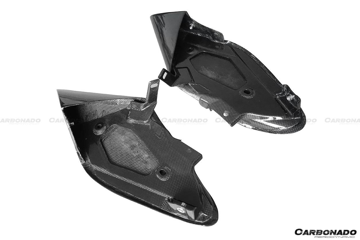 Carbonado 2015-2020 Ferrari 488 GTB Spider OE Style Dry Carbon Fiber Side Air Intake Fins