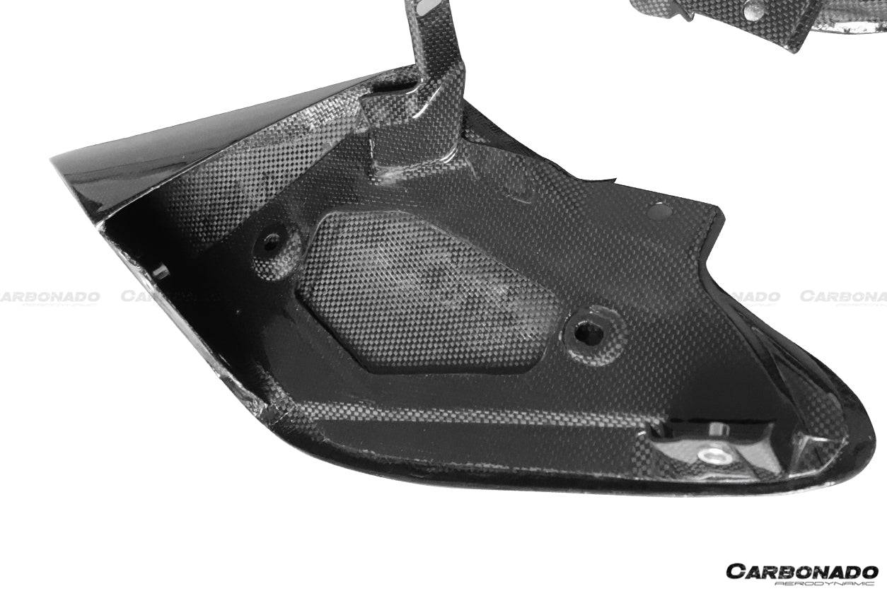 Carbonado 2015-2020 Ferrari 488 GTB Spider OE Style Dry Carbon Fiber Side Air Intake Fins