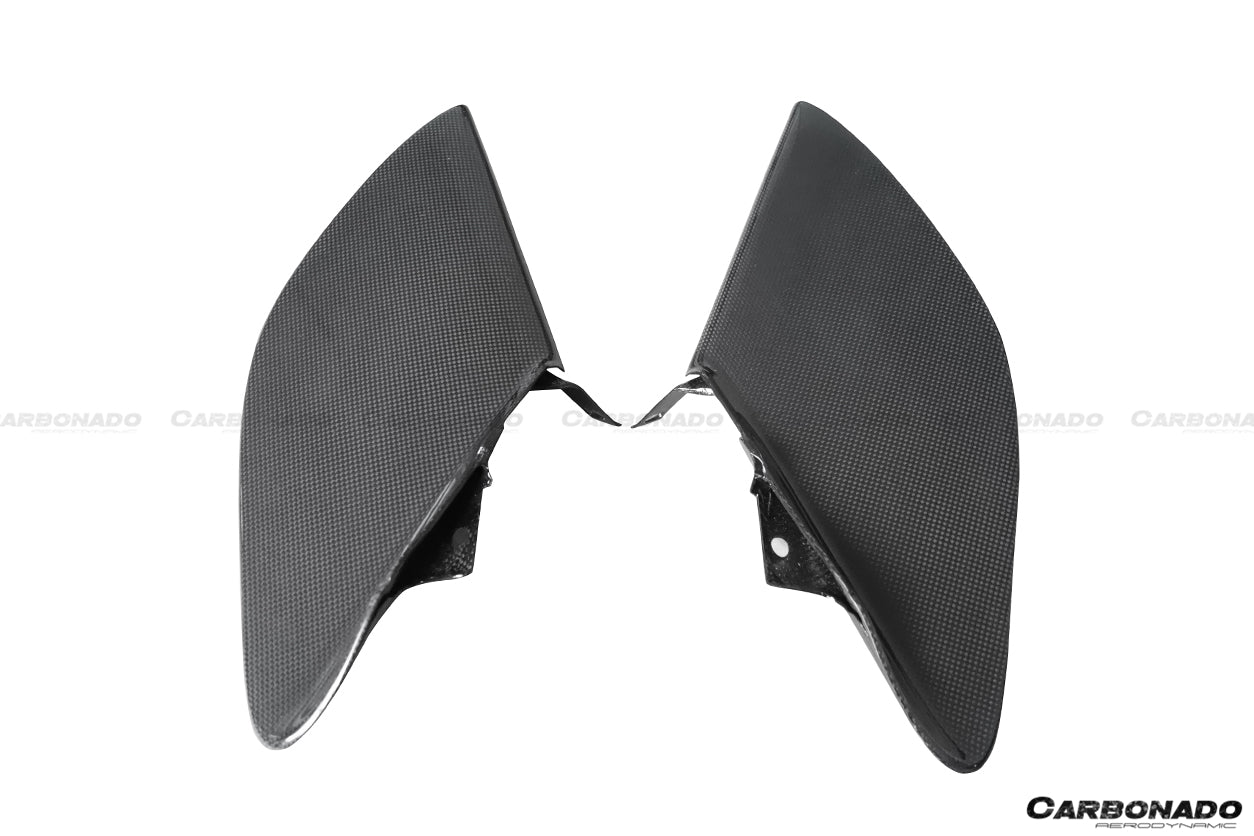 Carbonado 2015-2020 Ferrari 488 GTB Spider OE Style Dry Carbon Fiber Side Air Intake Fins