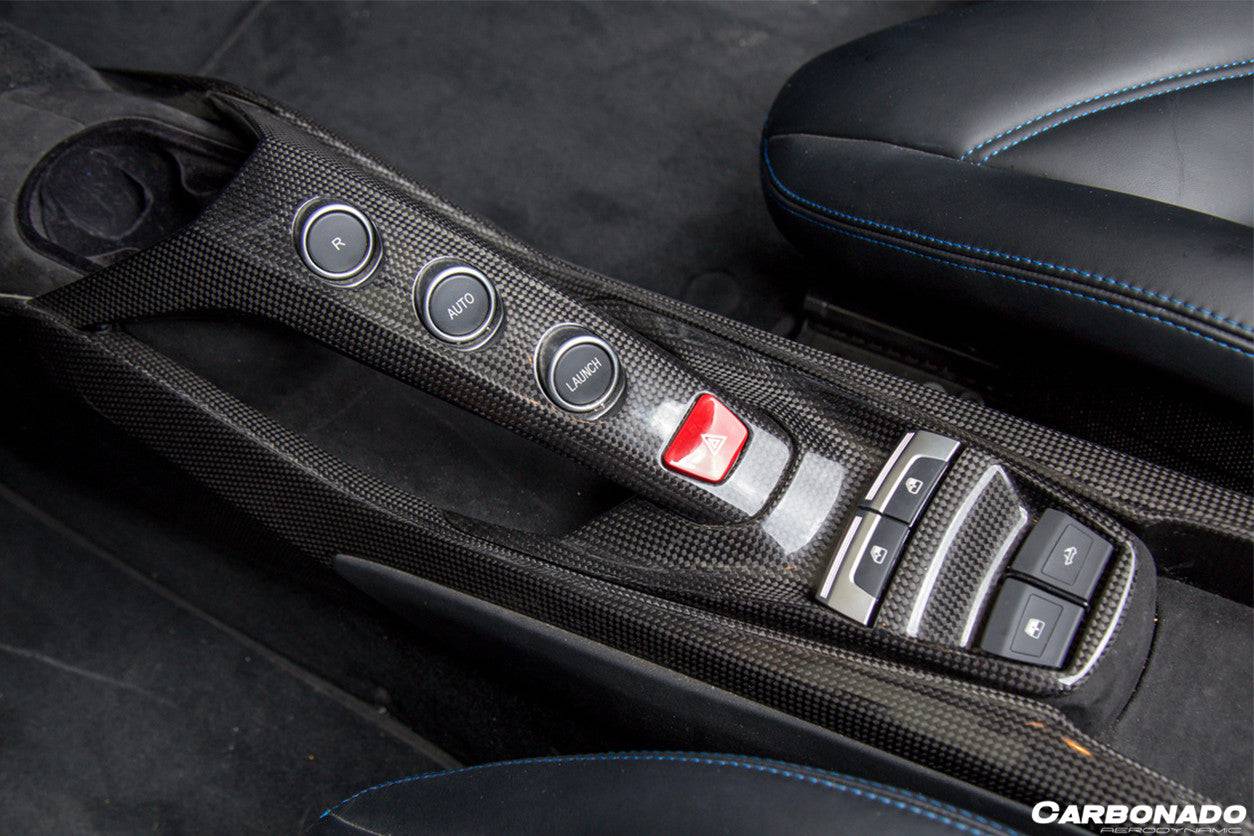 Carbonado 2015-2020 Ferrari 488 GTB Spider OE Style Dry Carbon Fiber Bridge Control