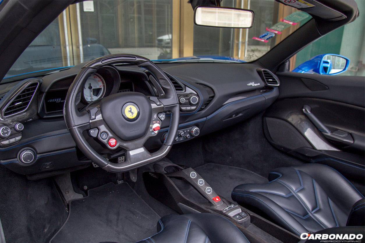 Carbonado 2015-2020 Ferrari 488 GTB Spider OE Style Dry Carbon Fiber Bridge Control