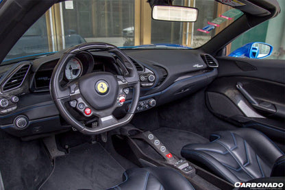 Carbonado 2015-2020 Ferrari 488 GTB Spider OE Style Dry Carbon Fiber Bridge Control