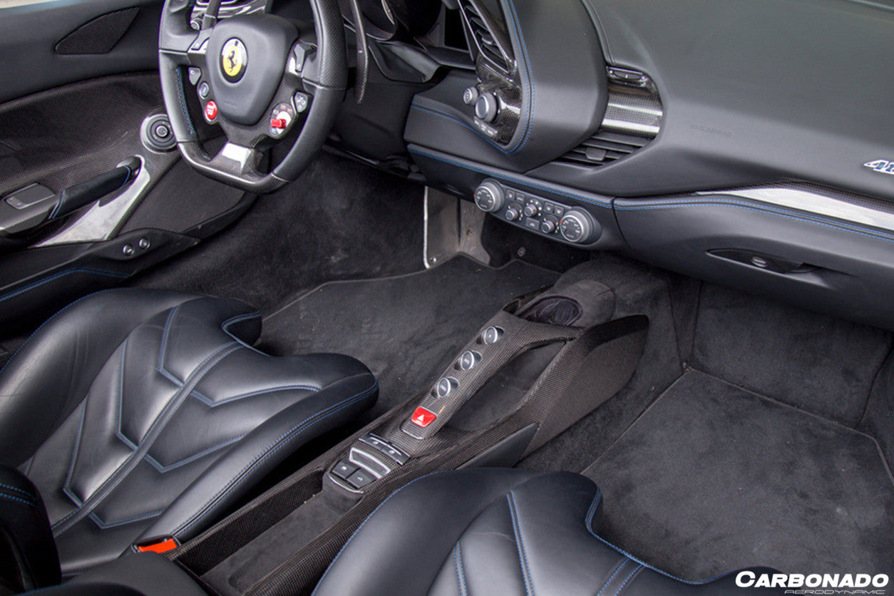 Carbonado 2015-2020 Ferrari 488 GTB Spider OE Style Dry Carbon Fiber Bridge Control