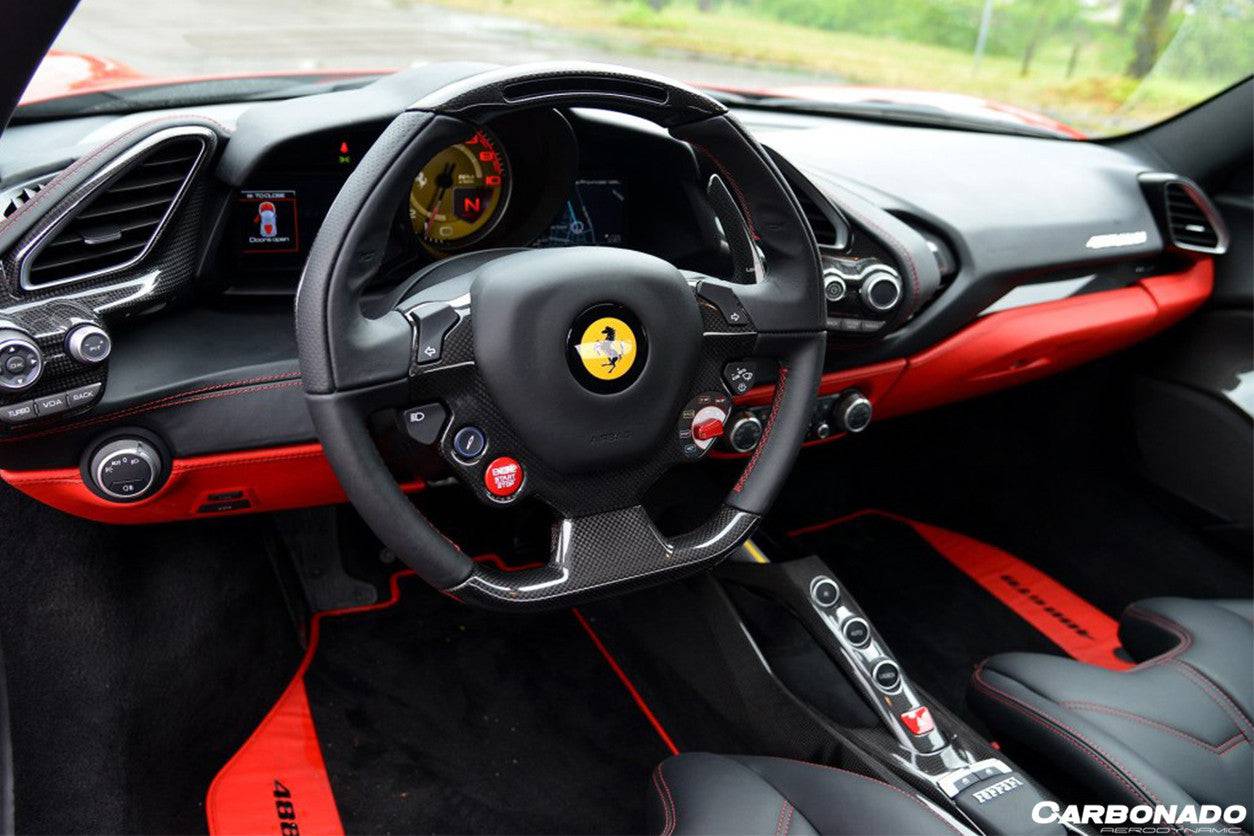 Carbonado 2015-2020 Ferrari 488 GTB Spider OE Style Dry Carbon Fiber Bridge Control