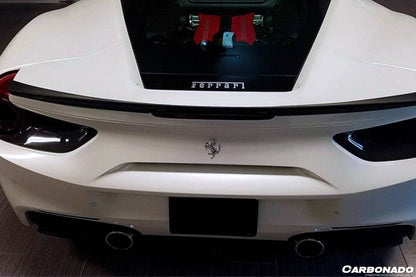 Carbonado 2015-2020 Ferrari 488 GTB BKSS Style Carbon Fiber Trunk Spoiler