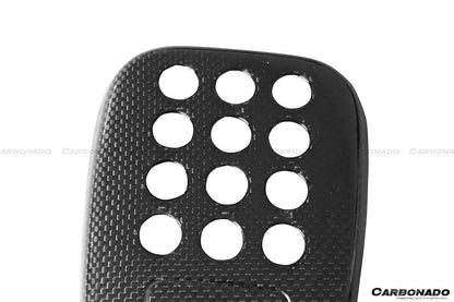 Carbonado Dry Carbon Fiber Rear Black Light Cover | 2015-2020 Ferrari 488 GTB Spider