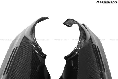 Cubierta de repuesto para motor de fibra de carbono seco Ferrari 488 GTB Spider Carbonado 2015-2020