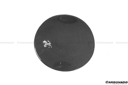 Carbonado 2017-2026 Ferrari 812 Superfast OE Style DRY Carbon Fiber Fuel Door With Logo