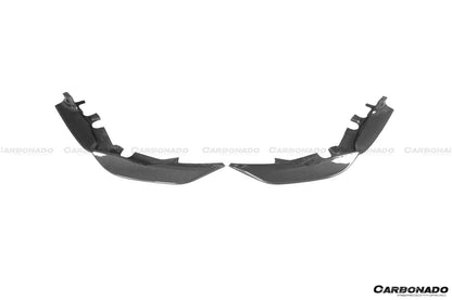 Carbonado 2018-2022 Ferrari 488 Pista OEM Style Carbon Fiber Front Bumper Side Splitter