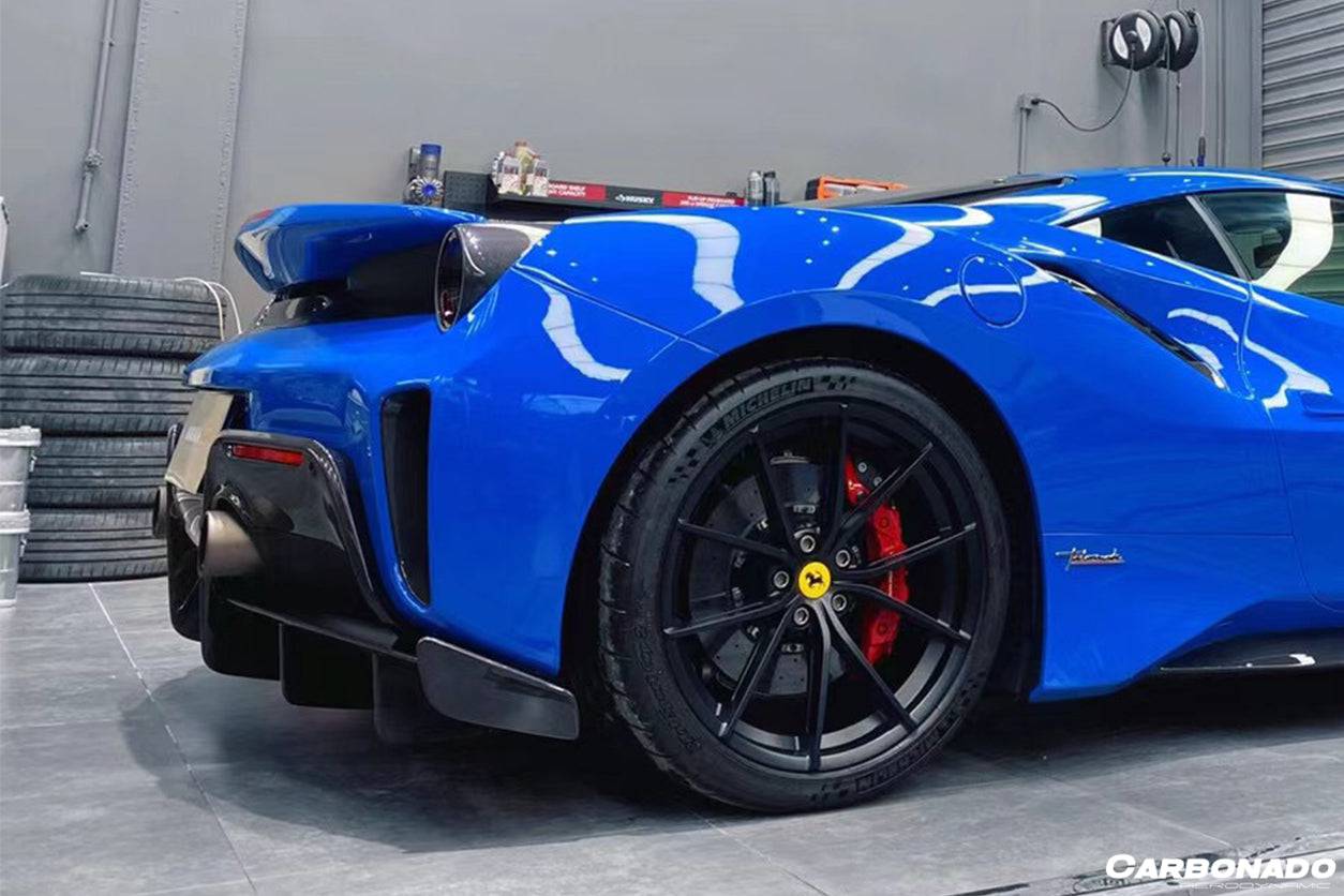 Carbonado 2018-2020 Ferrari 488 Pista OEM Style Part Carbon Fiber Rear Bumper