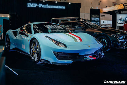 Carbonado 2015-2020 Ferrari 488 Pista | GTB | Spider OEM Style Carbon Fiber Side Skirts