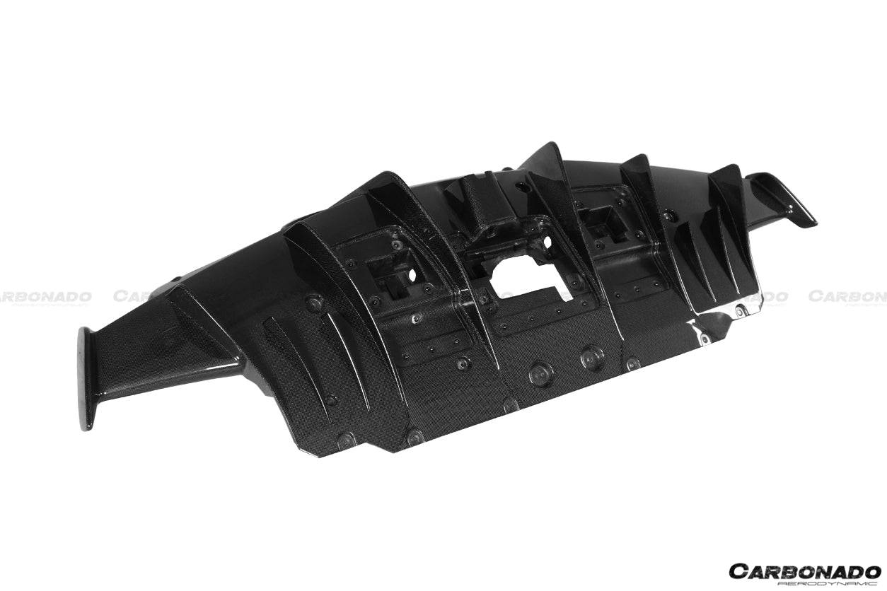 Carbonado 2018-2020 Ferrari 488 Pista Difusor trasero de fibra de carbono estilo OEM