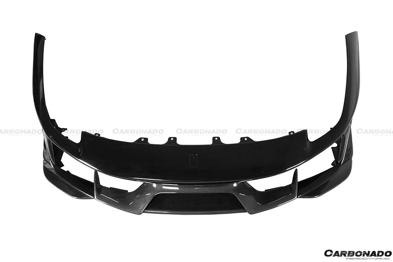 Parachoques delantero de fibra de carbono para Ferrari 488 Pista Carbonado 2018-2020, pieza estilo OEM