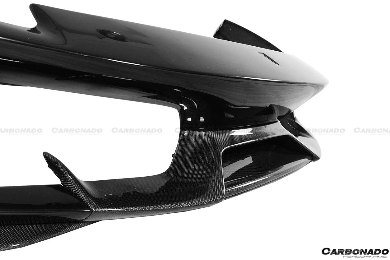 Parachoques delantero de fibra de carbono para Ferrari 488 Pista Carbonado 2018-2020, pieza estilo OEM
