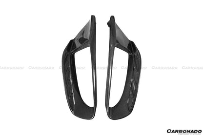 Ferrari 488 GTB Carbonado 2015-2020 | Entradas de aire laterales de fibra de carbono estilo Spider Pista