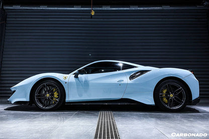 Carbonado 2015-2020 Ferrari 488 Pista | GTB | Spider OEM Style Carbon Fiber Side Skirts
