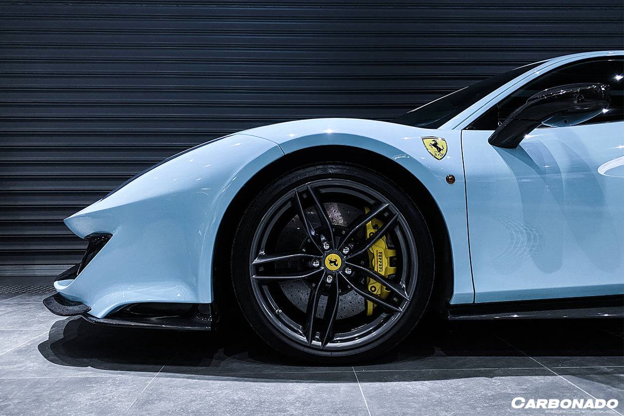 Carbonado 2015-2020 Ferrari 488 Pista | GTB | Spider OEM Style Carbon Fiber Side Skirts