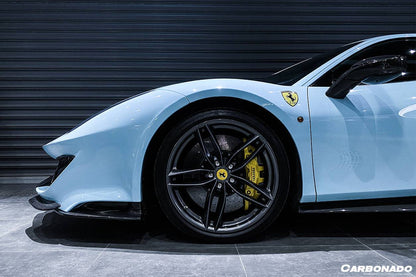Carbonado 2015-2020 Ferrari 488 Pista | GTB | Spider OEM Style Carbon Fiber Side Skirts