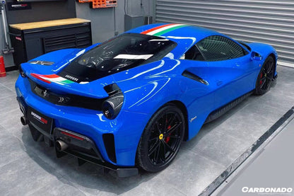Carbonado 2018-2020 Ferrari 488 Pista Difusor trasero de fibra de carbono estilo OEM
