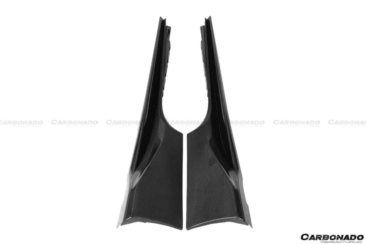 Carbonado 2015-2020 Ferrari 488 Pista | GTB | Spider OEM Style Carbon Fiber Side Skirts