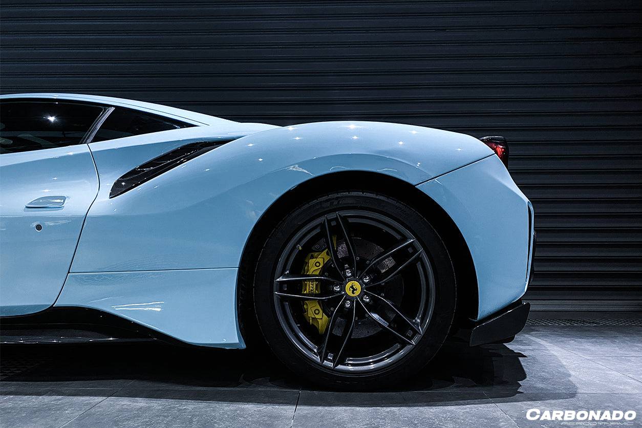 Ferrari 488 GTB Carbonado 2015-2020 | Entradas de aire laterales de fibra de carbono estilo Spider Pista