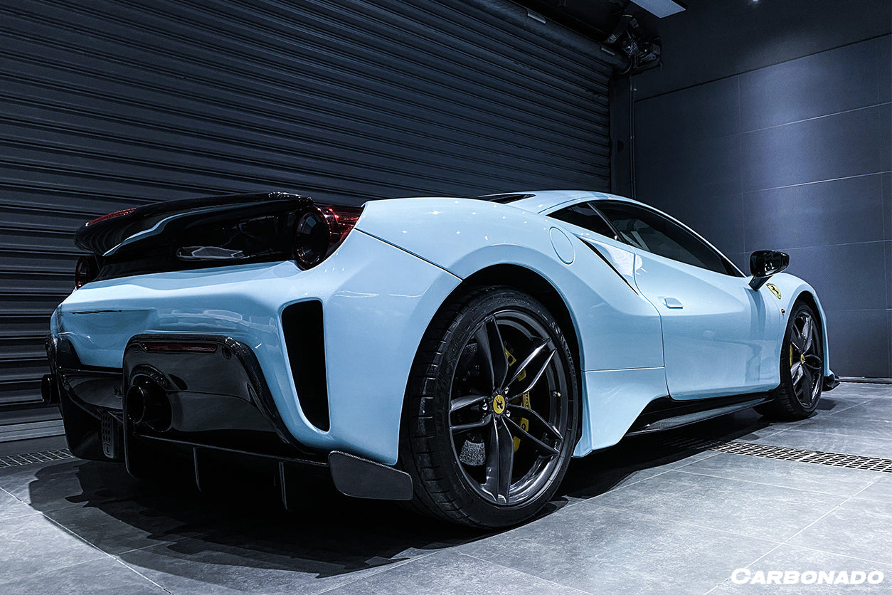Carbonado 2015-2020 Ferrari 488 Pista | GTB | Spider OEM Style Carbon Fiber Side Skirts