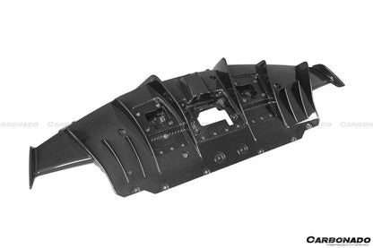 Carbonado 2018-2020 Ferrari 488 Pista Difusor trasero de fibra de carbono estilo OEM