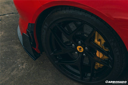 Carbonado 2017-2026 Ferrari 812 Superfast GTS MSY Style DRY Carbon Fiber Front Bumper Side Vents
