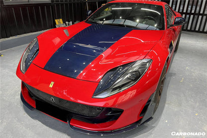 Carbonado 2017-2026 Ferrari 812 Superfast GTS MSY Style DRY Carbon Fiber Front Bumper Air Vent