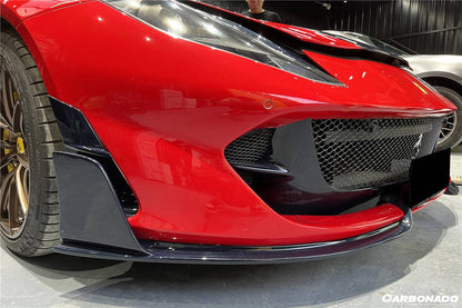 Carbonado 2017-2026 Ferrari 812 Superfast GTS MSY Style DRY Carbon Fiber Front Bumper Air Vent